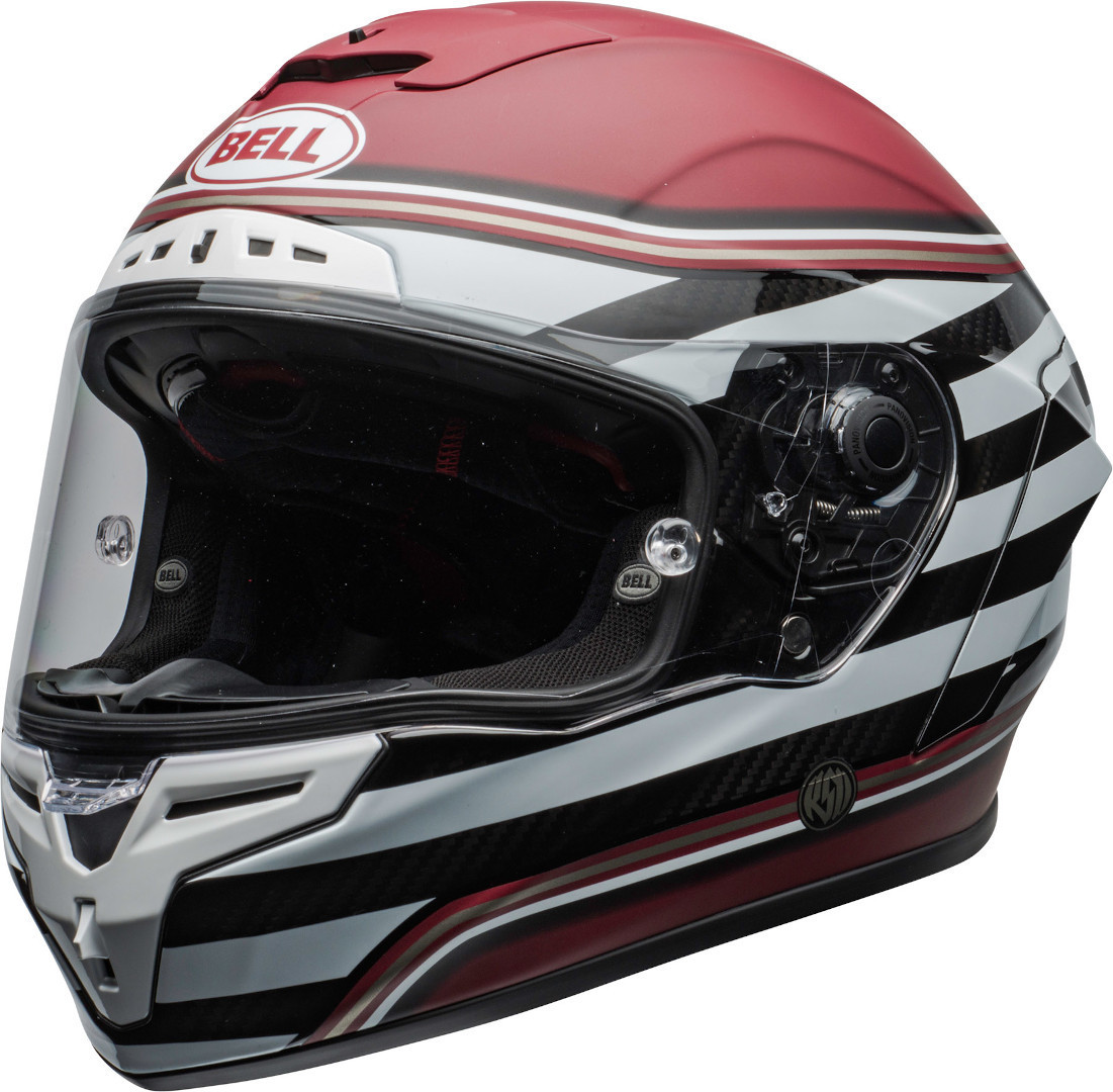 Bell Race Star DLX RSD The Zone Hjälm, vit-röd, storlek XL