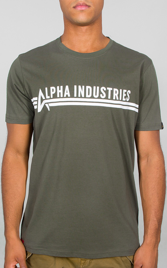 Alpha Industries T-shirt, grön, storlek S