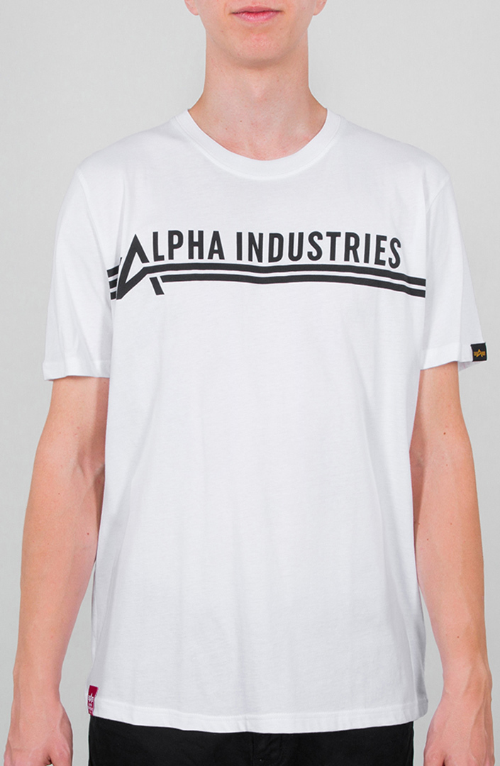 Alpha Industries T-shirt, svart-vit, storlek S