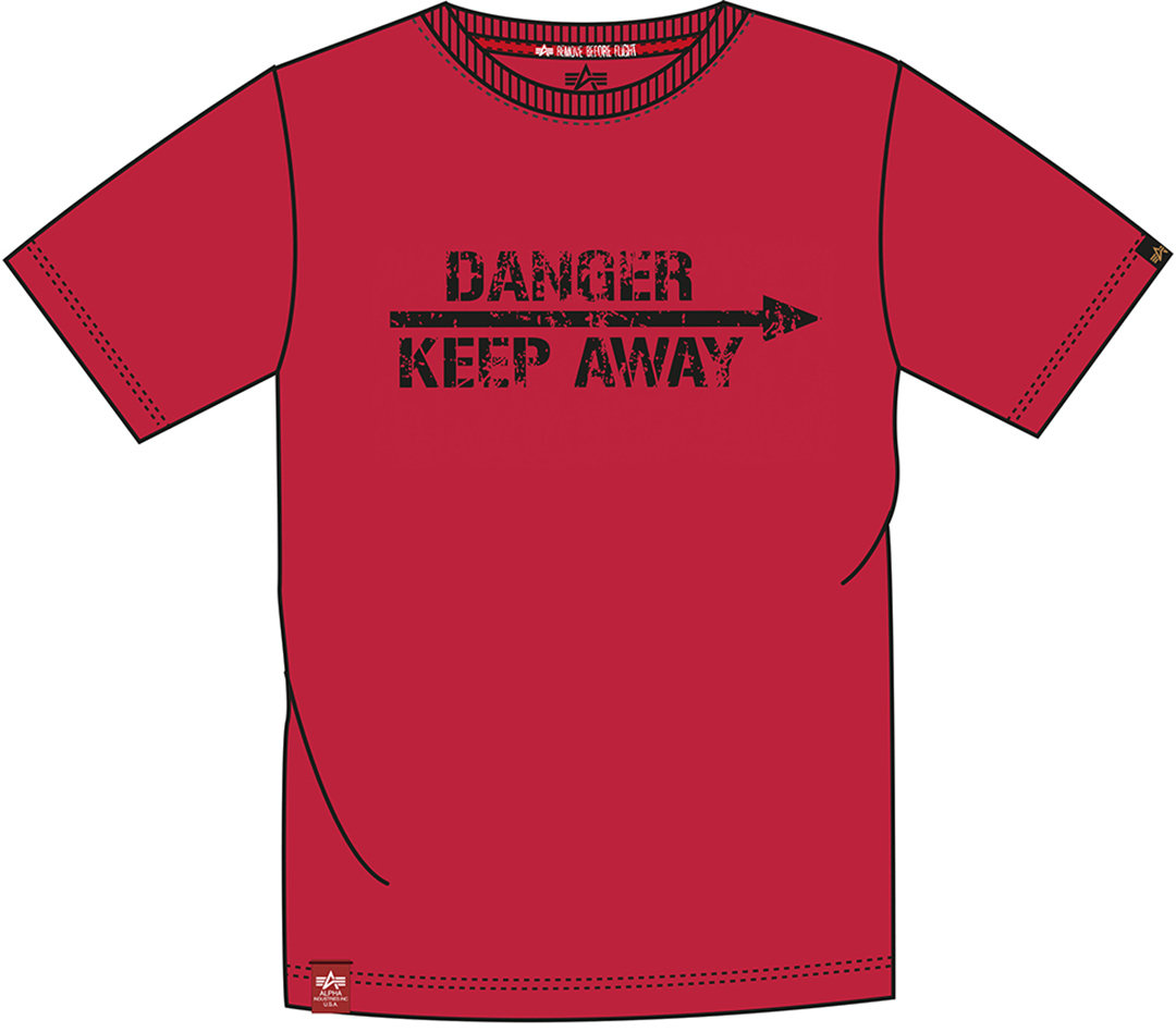 Alpha Industries Crash Crew T-shirt, röd, storlek 2XL