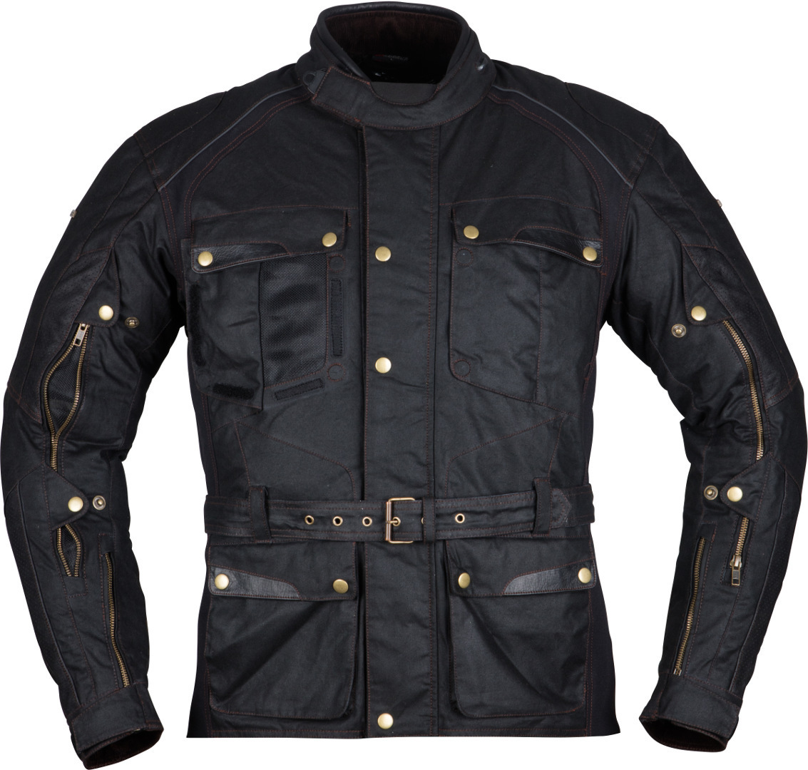 Modeka Glasgow Air Motorcycle Textile Jacket, black, Size S, black, Size S