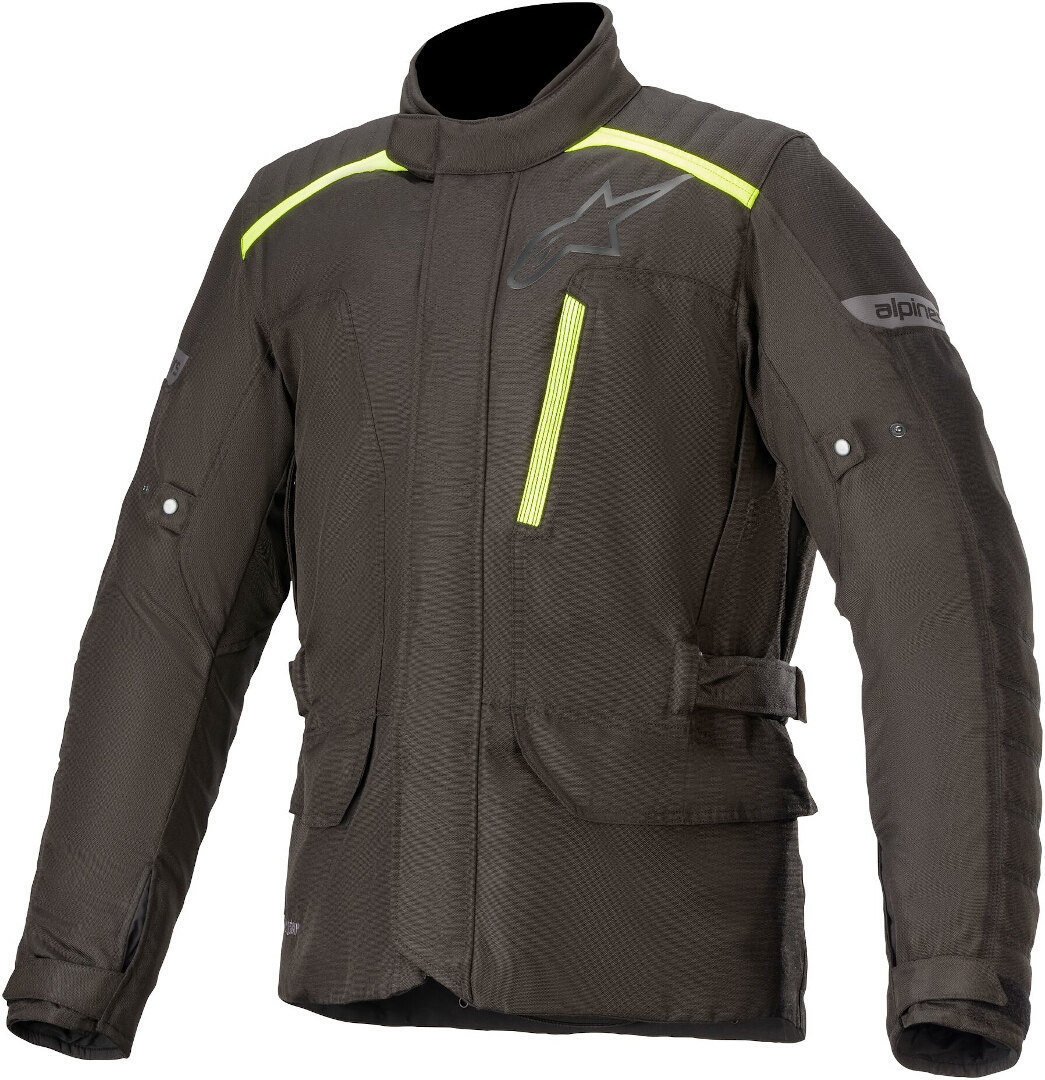 Alpinestars Gravity Drystar Motorrad Textiljacke, schwarz-gelb, Größe 2XL, schwarz-gelb, Größe 2XL