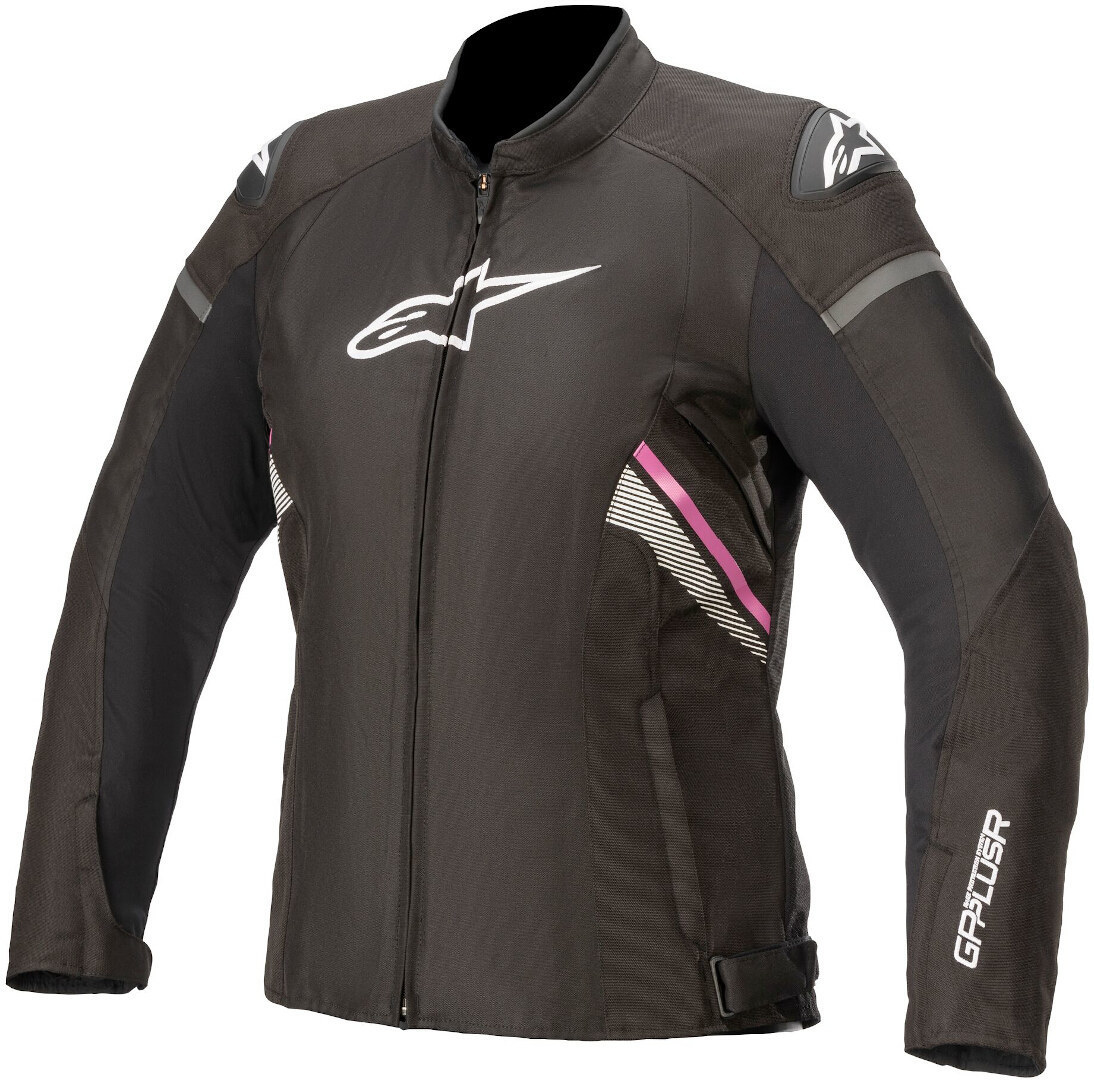 Alpinestars Stella T-GP Plus V3 Дамы Мотоцикл Текстильный Куртка Черный/Белый/Розовый XXL 