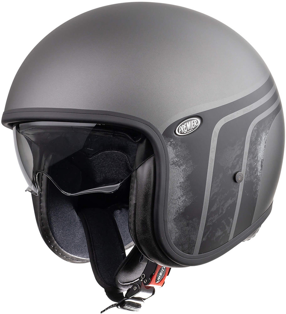 Premier Vintage BTR 17 BM Jet Helmet, grey, Size XS, grey, Size XS