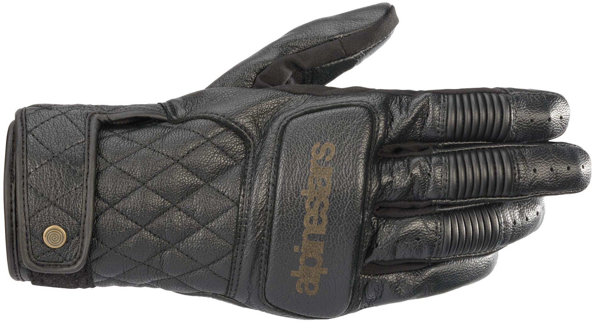 Motorrad Alpinestars Brass Motorradhandschuhe, schwarz, Größe XL, schwarz, Größe XL