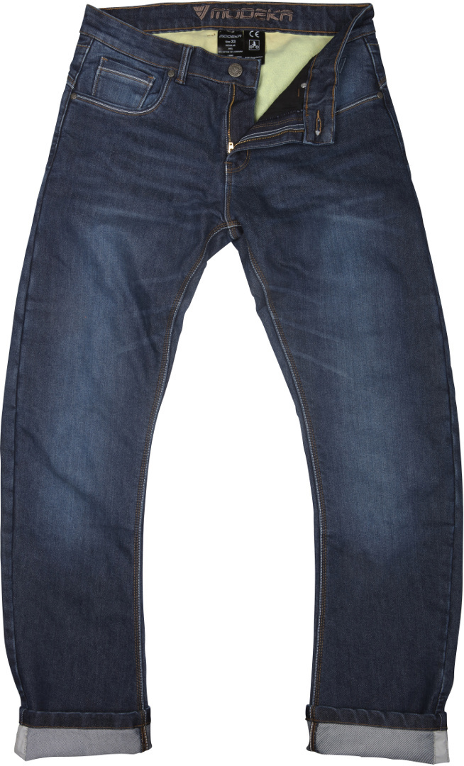 Modeka Nyle Cool Motorcycle Textile Pants, blue, Size 28, blue, Size 28