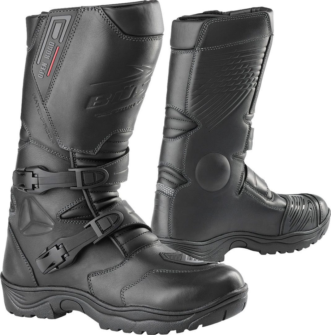 Büse Open Road II waterproof Motorcycle Boots, black, Size 43, black, Size 43