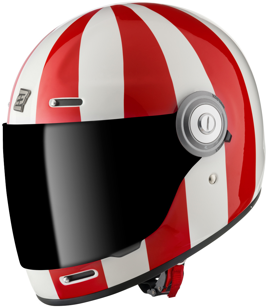 Bogotto V135 T-R3 Helm, wit-rood, afmeting S
