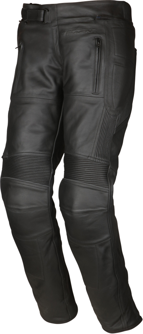 Image of Modeka Hawking II Pantaloni moto in pelle, nero, dimensione 104 110