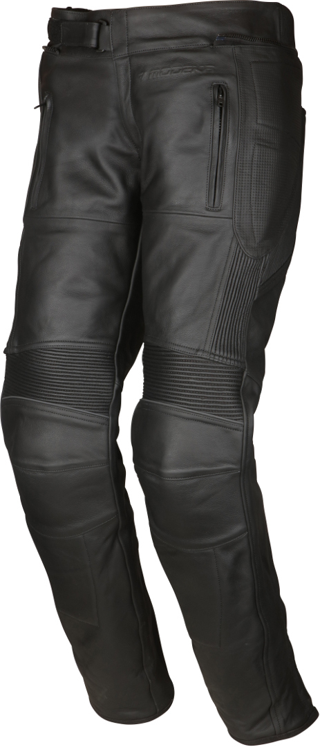 Modeka Hawking II Motorcycle Leather Pants, black, Size 50, black, Size 50