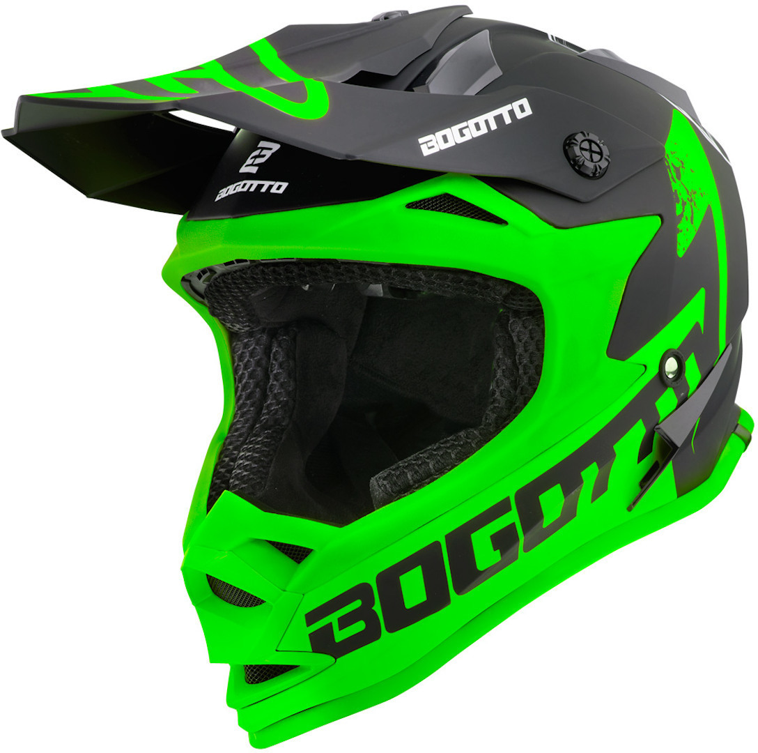 Bogotto V321 Soulcatcher Мотокросс шлем Зеленый/Черный XL 