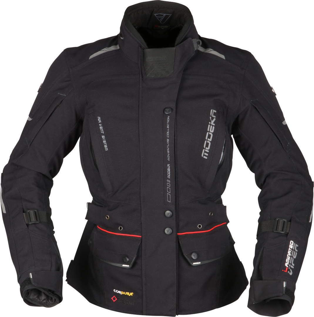 Modeka Viper LT Ladies Motorcycle Textile Jacket, black, Size 34 for Women, black, Size 34 for Women