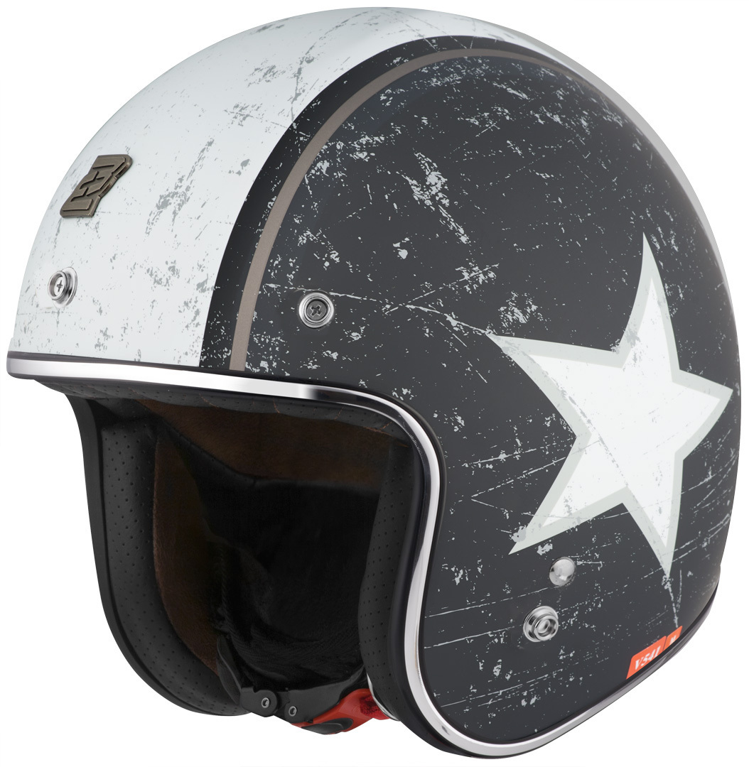 Bogotto V541 Rebel De Helm van de straal, zwart-wit, afmeting S