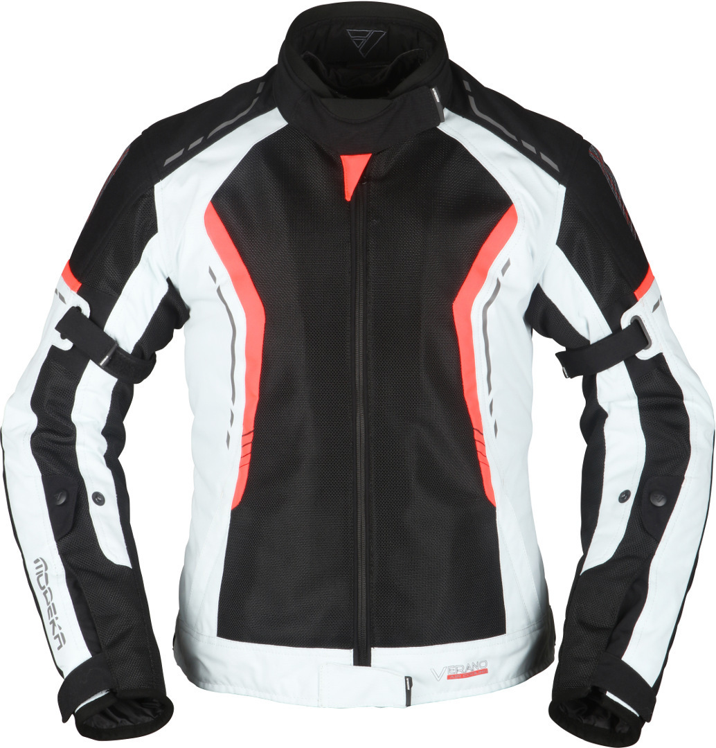Modeka Khao Air Ladies Motorcycle Textile Jacket, black-grey, Size 34 for Women, black-grey, Size 34 for Women
