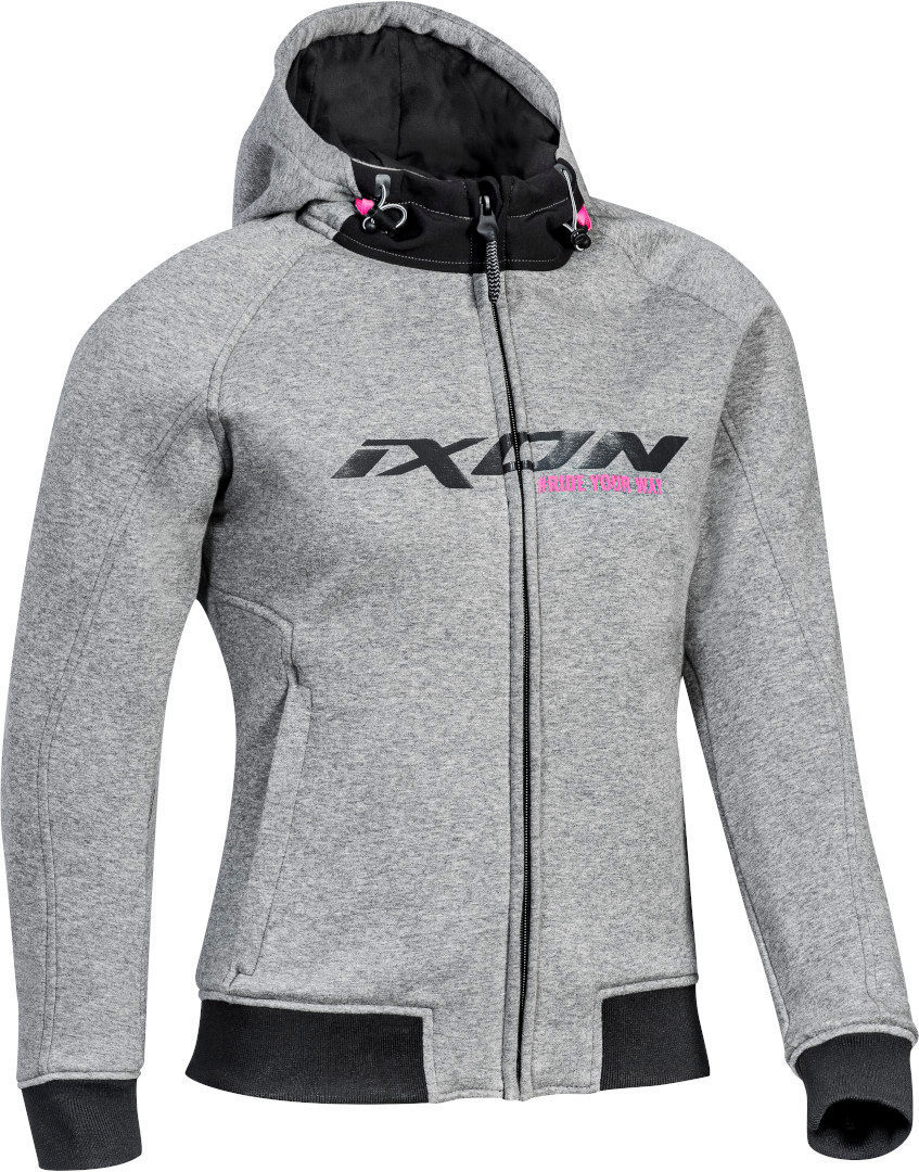 Ixon Palermo Ladies Motorcycle Textile Jacket, grey, Size XS for Women, grey, Size XS for Women