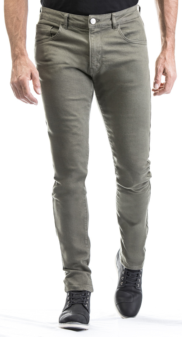 Ixon Flint Motorcycle Jeans, green-brown, Size S, green-brown, Size S