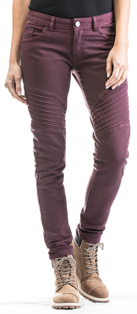 Ixon Vicky Ladies Motorcycle Jeans, red, Size XS for Women, red, Size XS for Women