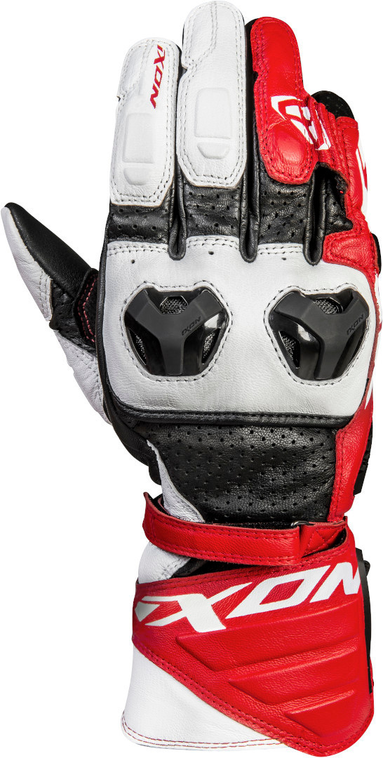 Ixon RS Tilter Motorradhandschuhe, schwarz-weiss-rot, Größe 2XL, schwarz-weiss-rot, Größe 2XL