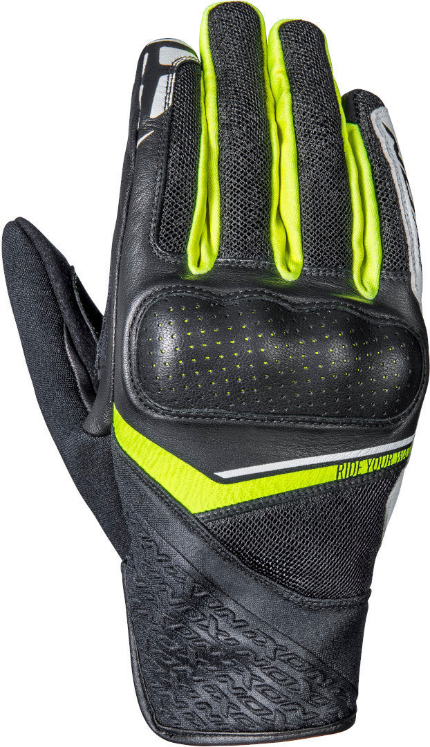 Ixon RS Launch Motorcycle Gloves, black-yellow, Size M, black-yellow, Size M