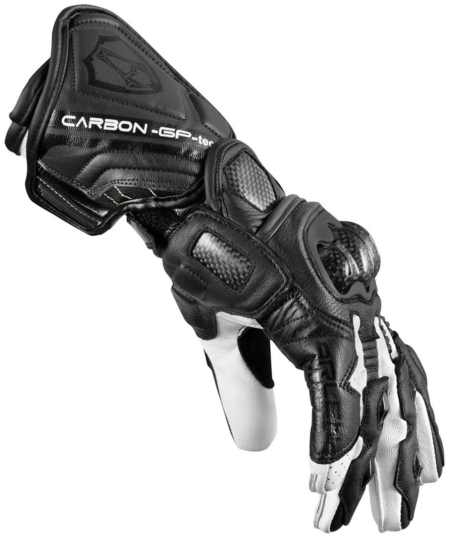 Side view of Arlen Ness RG-X Motorcycle Gloves, black-white, Size S for Men
