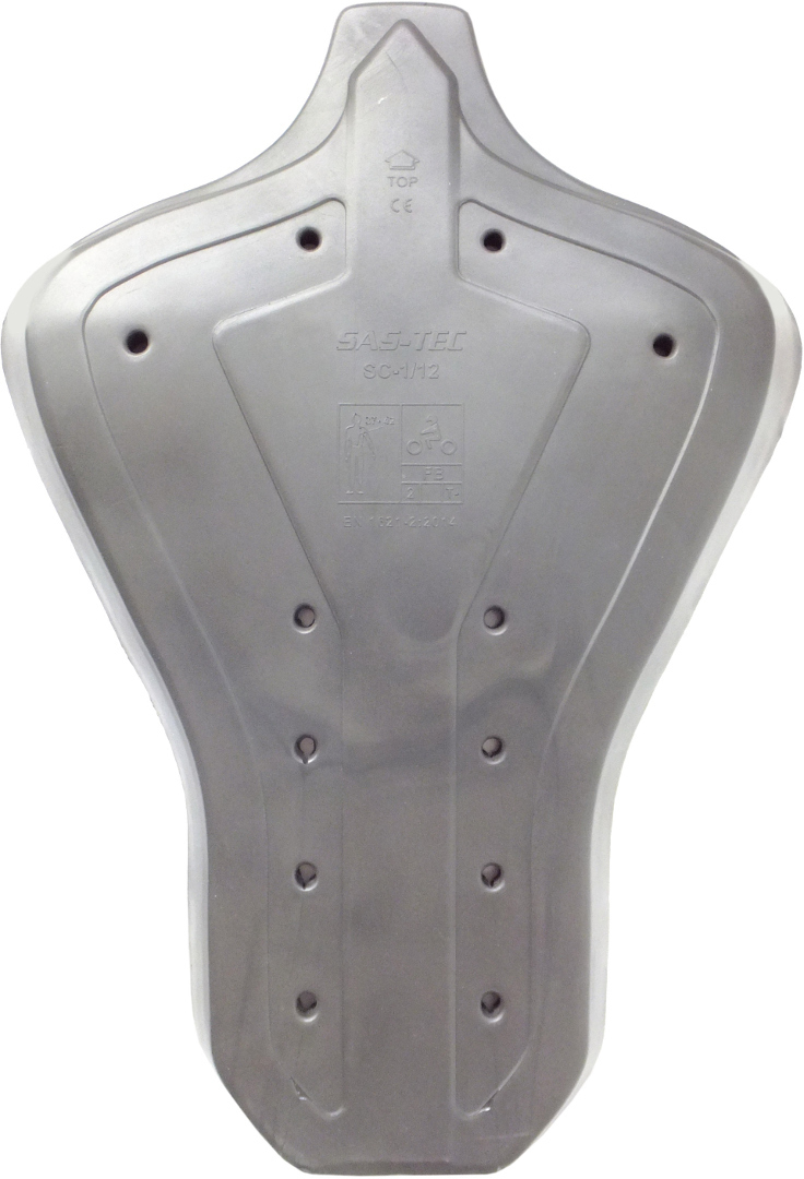 Modeka Sas-Tec Back Protector, grey, Size S, grey, Size S