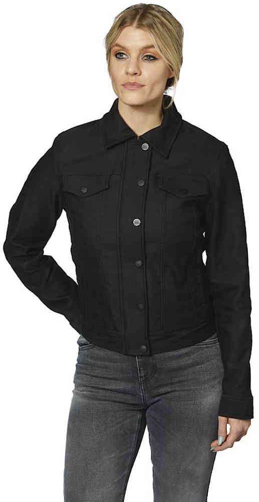 Rokker Black Short Ladies Motorcycle Textile Jacket