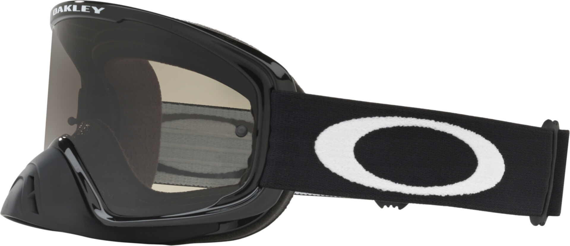 Side view of Oakley O-Frame 2.0 Pro Jet Black Motocross Goggles for Men