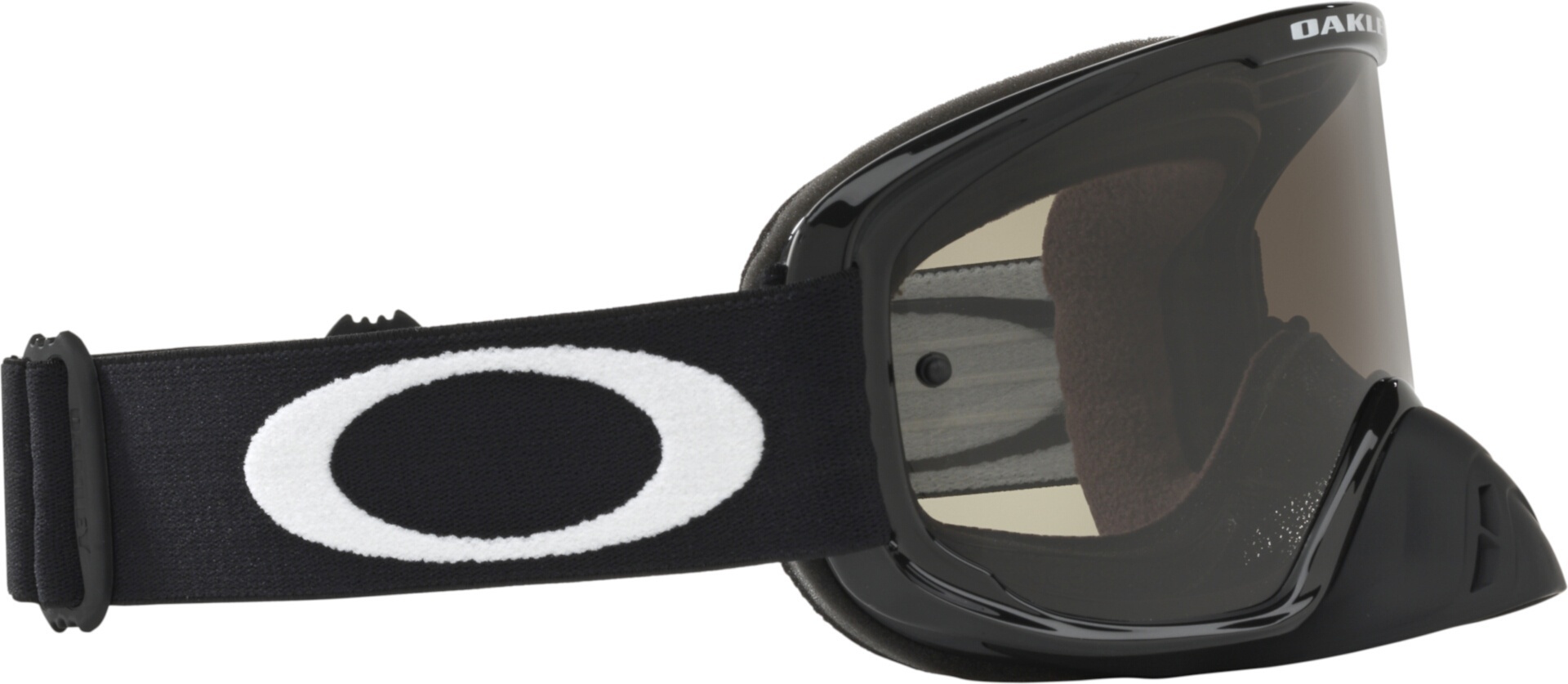 Side view of Oakley O-Frame 2.0 Pro Jet Black Motocross Goggles for Men