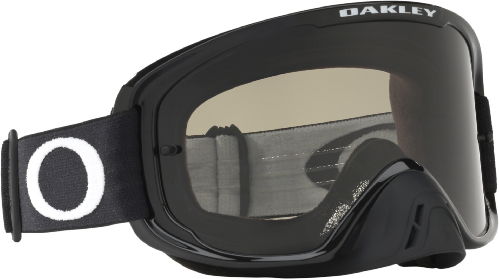 Side view of Oakley O-Frame 2.0 Pro Jet Black Motocross Goggles for Men