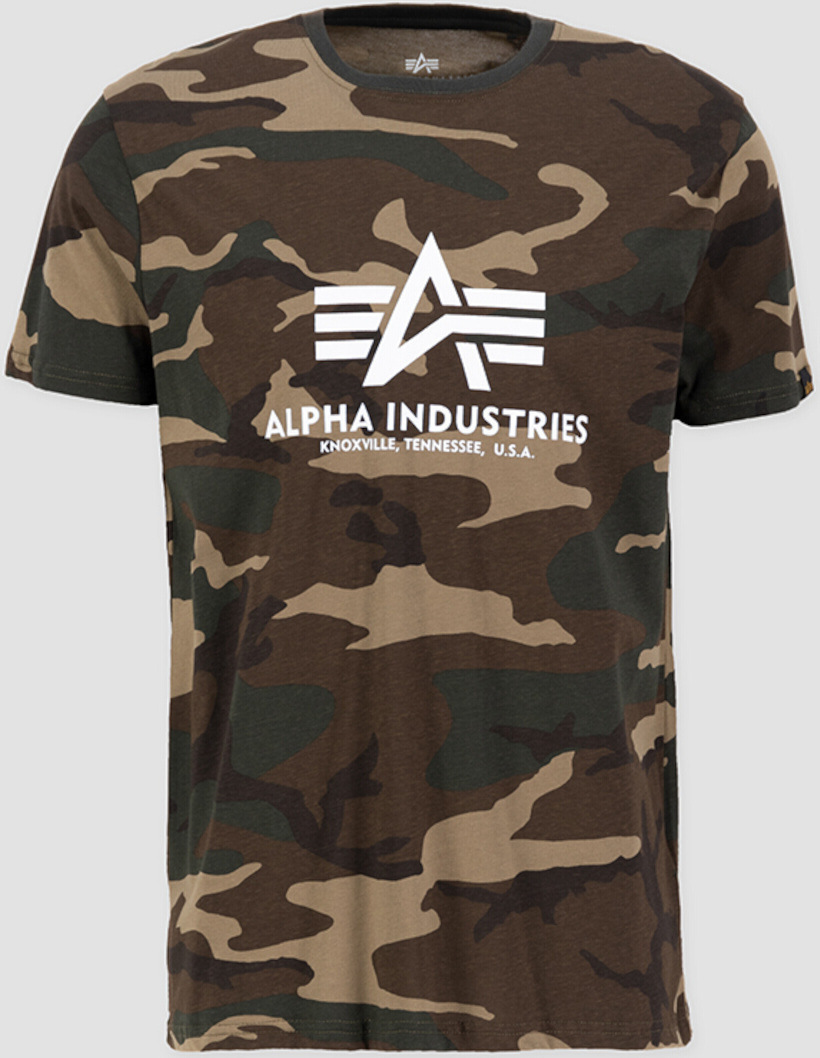 Alpha Industries Basic Camo T-Shirt, multicolore, taille XS pour Hommes