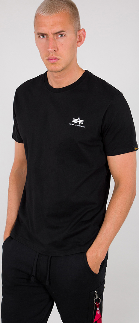 Alpha Industries Backprint T-shirt, sort, størrelse M