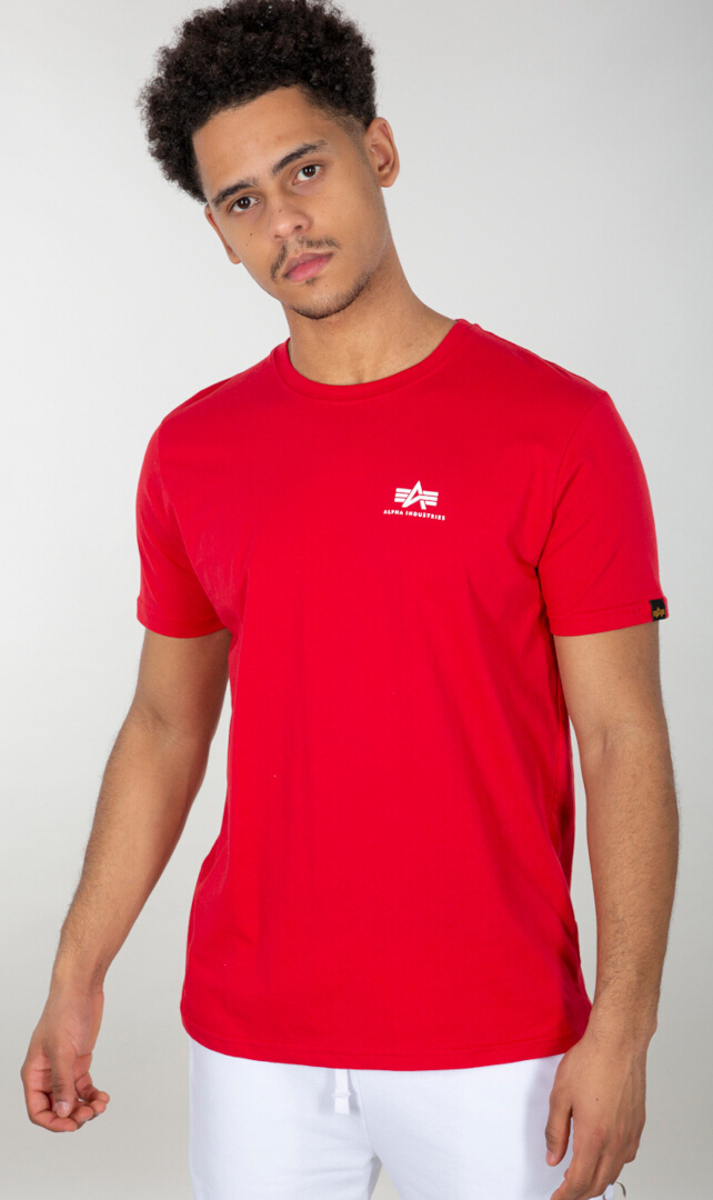 Alpha Industries Backprint T-shirt, vit-röd, storlek XL