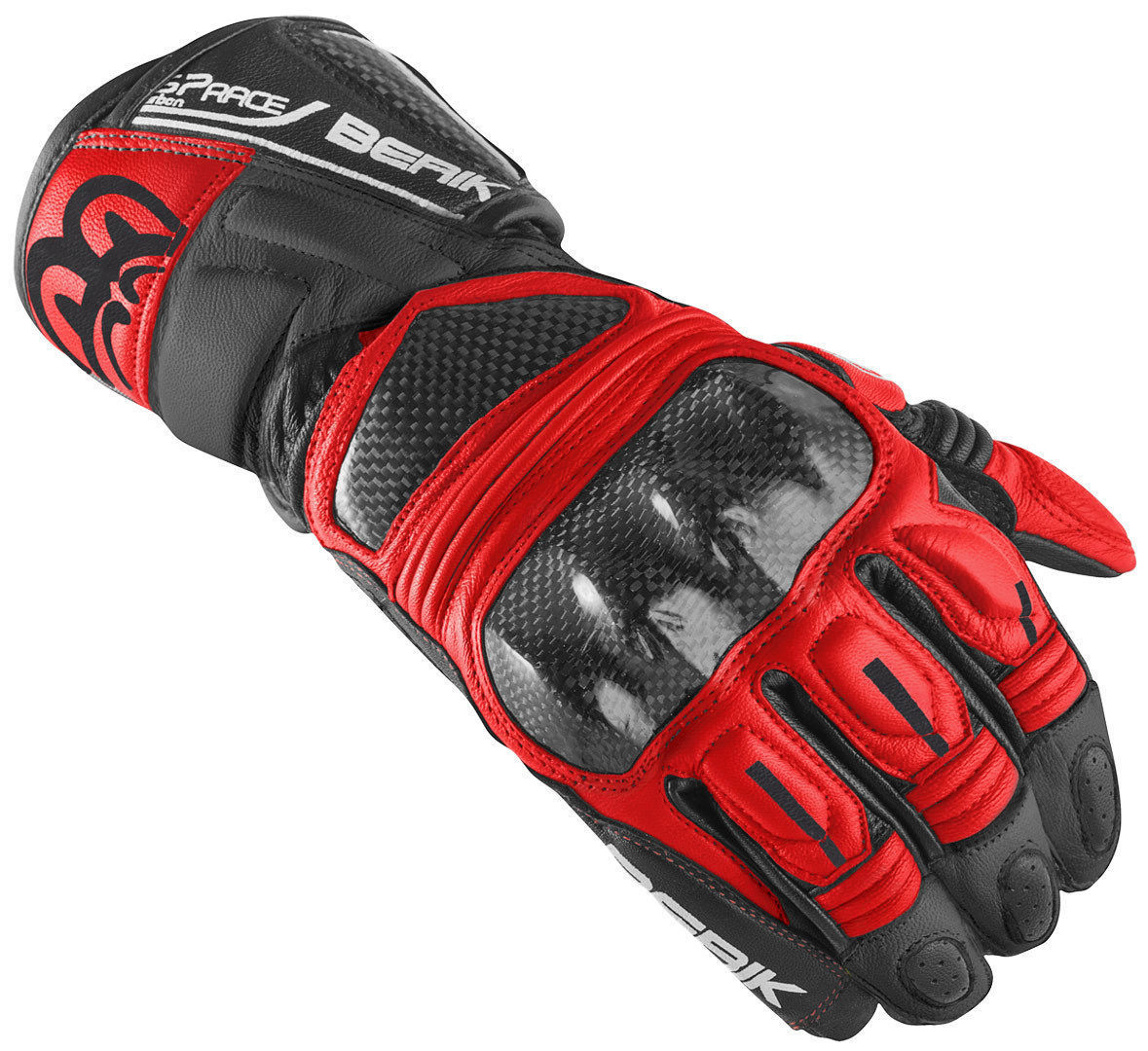 Berik Namib Pro Motorcycle Gloves, black-red, Size M, black-red, Size M