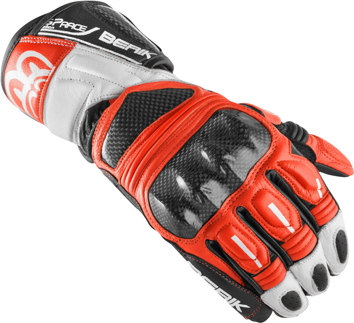 Berik Namib Pro Gants de moto, noir-blanc-rouge, taille 3XL pour Hommes