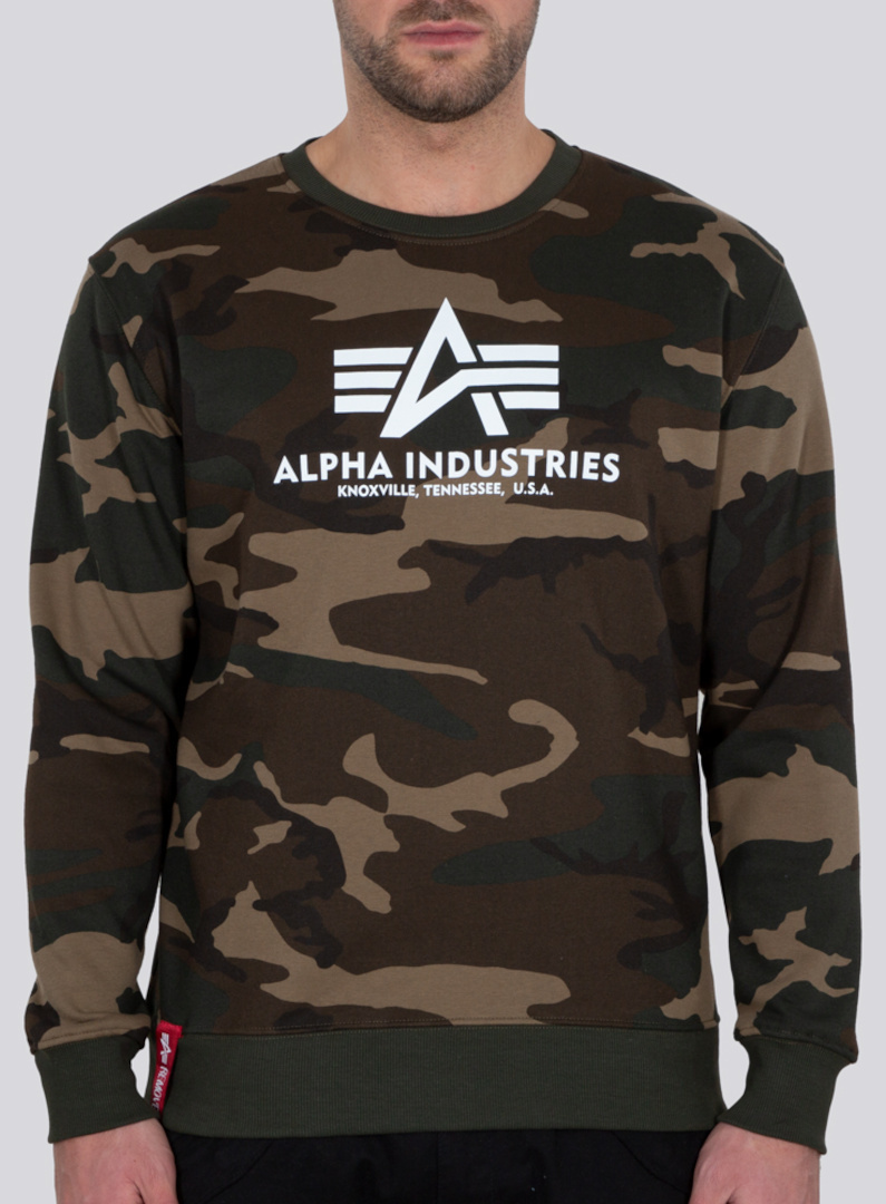 Alpha Industries Basic Camo Sweatshirt, flerfärgad, storlek 3XL