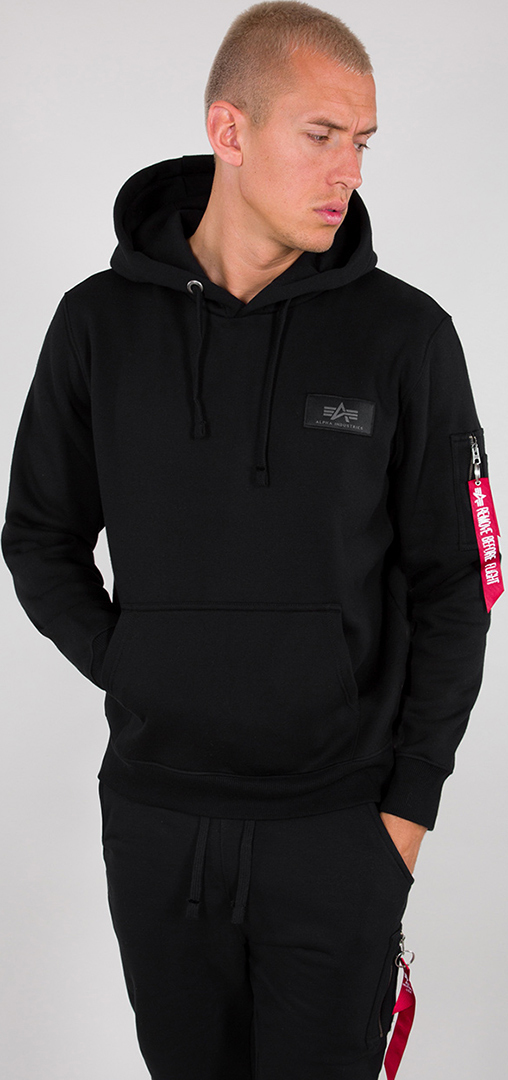 Alpha Industries Back Print Camo Print Hoodie, zwart-veelkleurig, afmeting L