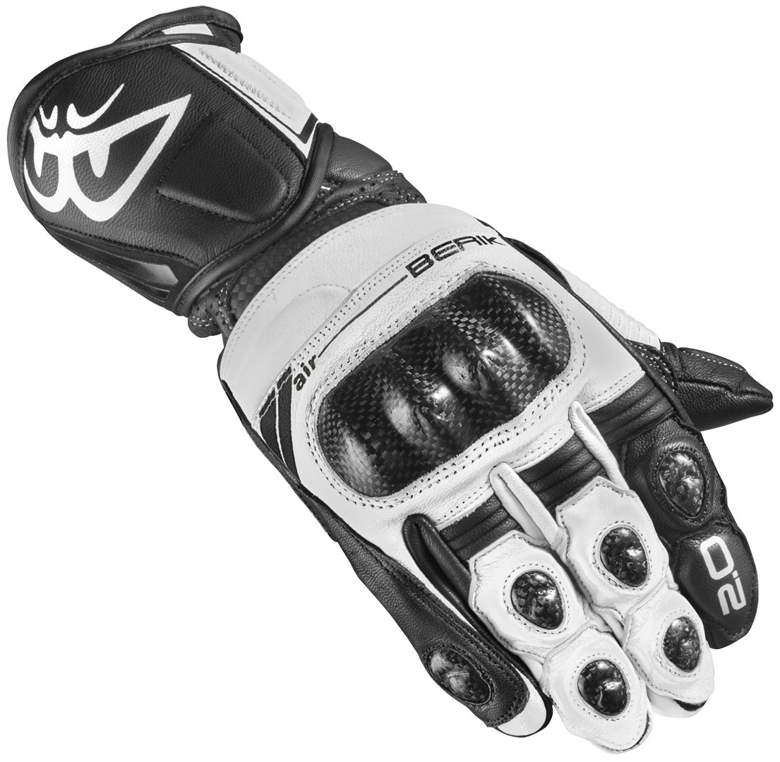 Berik ST-Evo Motorradhandschuhe, schwarz-weiss, Größe 3XL, schwarz-weiss, Größe 3XL