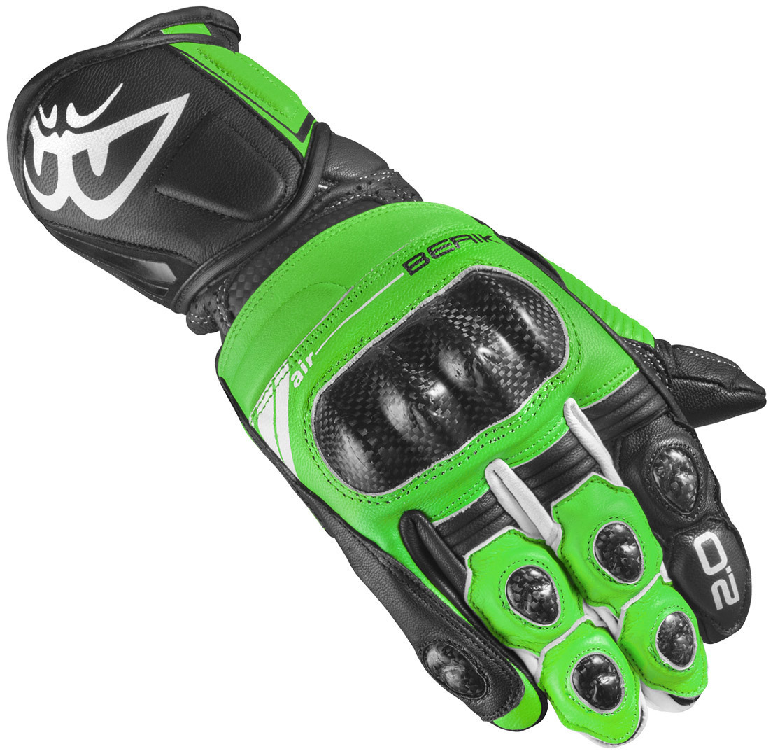 Berik ST-Evo Motorradhandschuhe, schwarz-grün, Größe 3XL, schwarz-grün, Größe 3XL