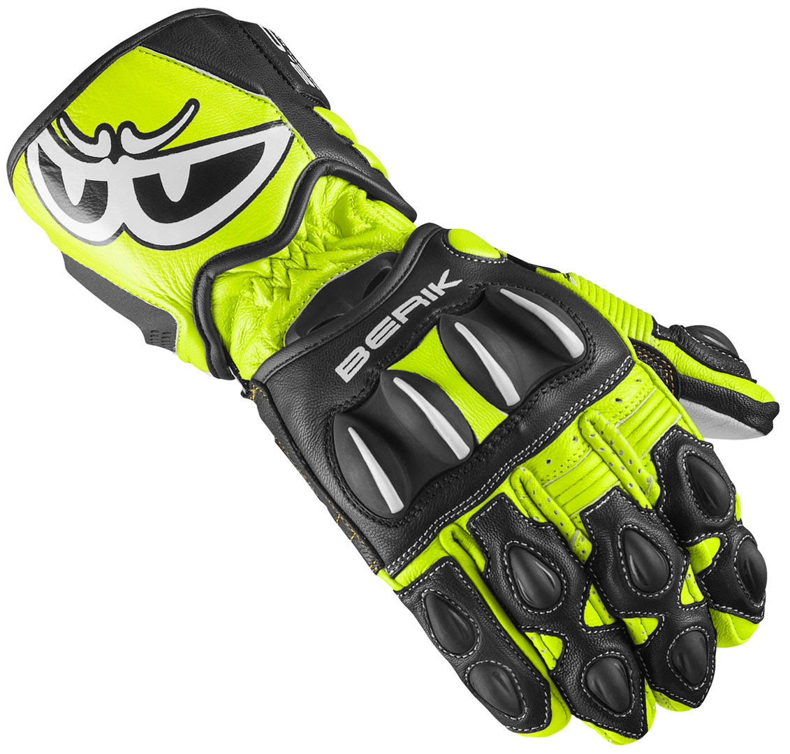 Berik Thunar Evo Motorradhandschuhe, schwarz-gelb, Größe S, schwarz-gelb, Größe S