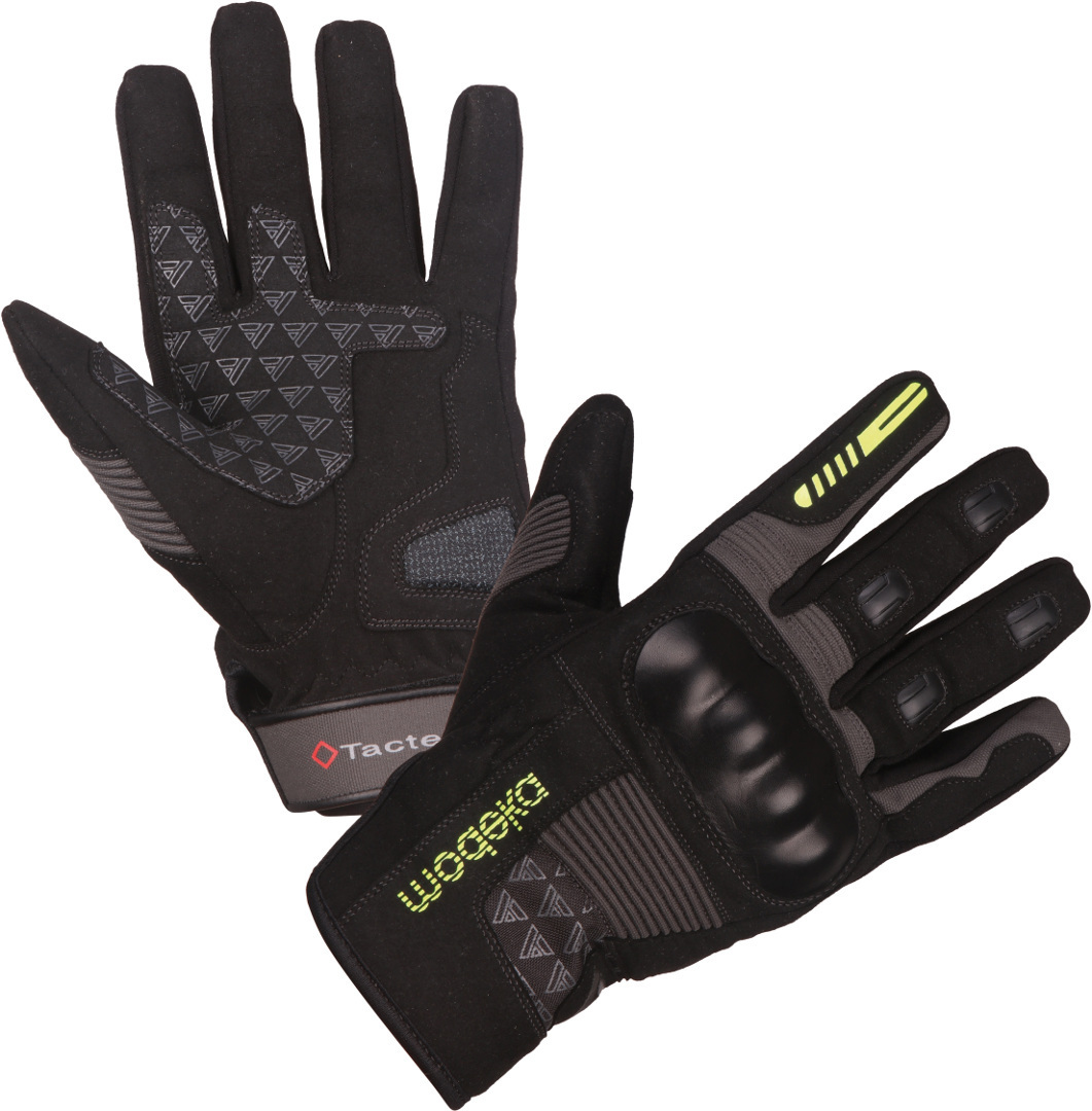 Modeka Fuego Ladies Motorcycle Gloves, black-grey, Size XS for Women, black-grey, Size XS for Women