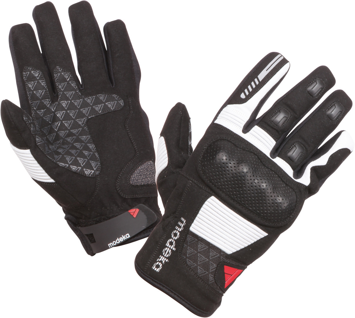 Modeka Fuego Dames Motorfiets Handschoenen, zwart-grijs, afmeting L voor vrouw