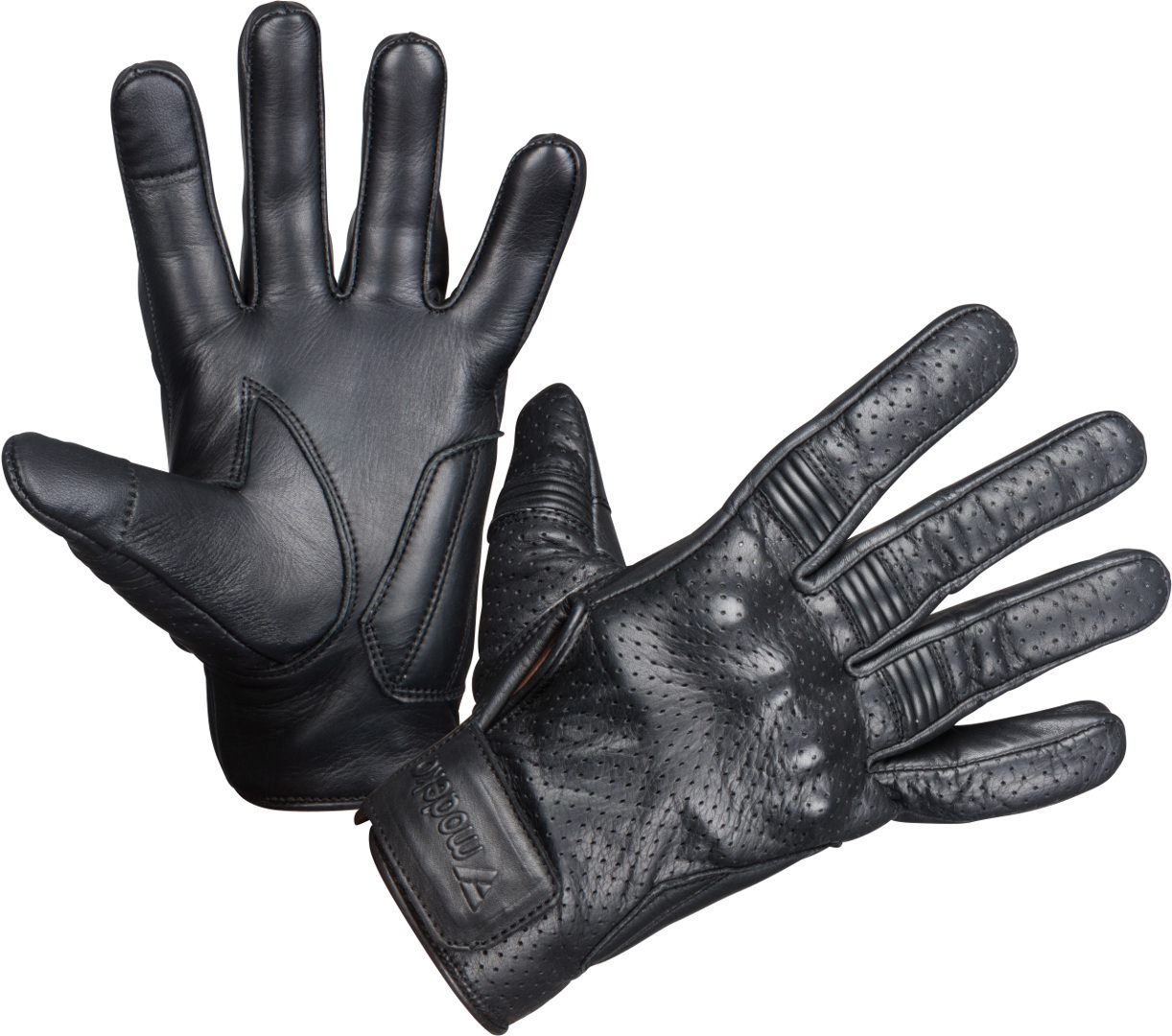 Modeka Hot Two Motorcycle Gloves, black, Size M L, black, Size M L