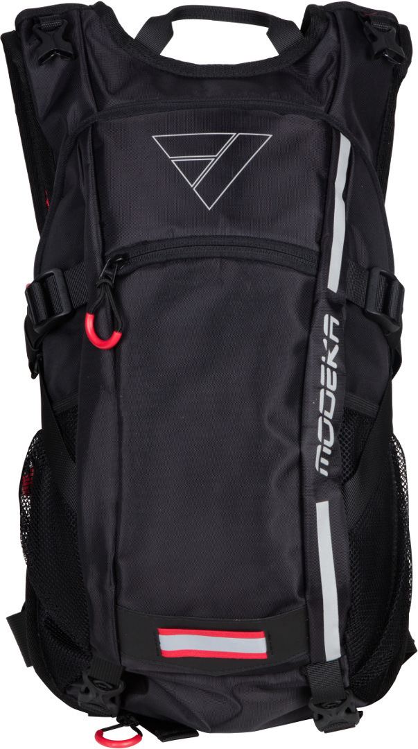 Modeka City Pack 15L Backpack, black-red, black-red, Size One Size