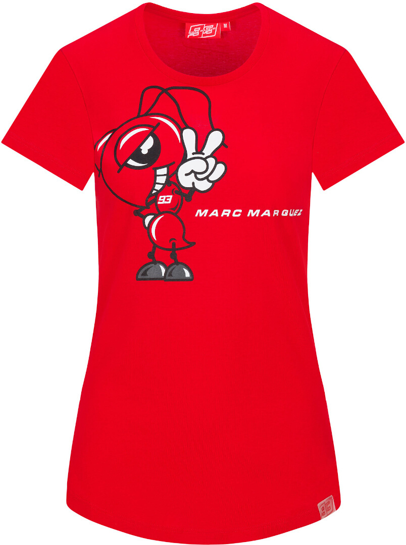 GP-Racing 93 MM93 Cartoon Ant Ladies T-Shirt, red, Size XS for Women, red, Size XS for Women