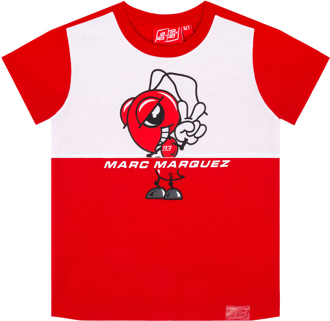 GP-Racing 93 Front Insertant Kinder T-Shirt, weiss-rot, Größe 2 - 3
