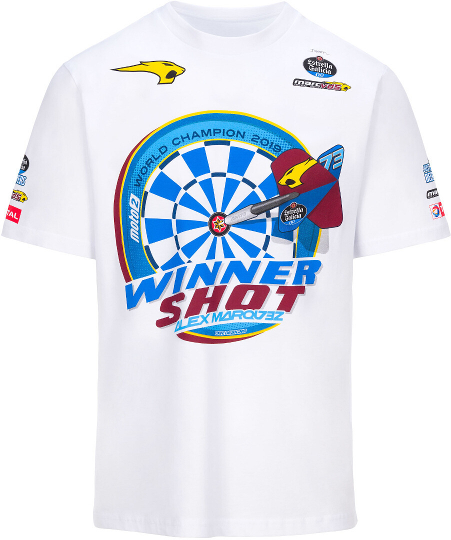 GP-Racing 73 Winner Shot T-Shirt, white, Size L, white, Size L