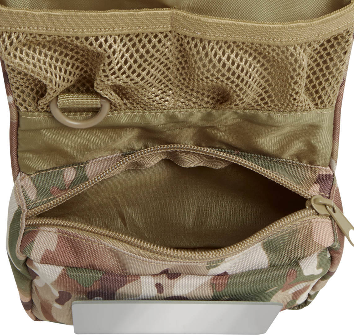 Side view of Brandit Medium Toiletry Bag, green for Men