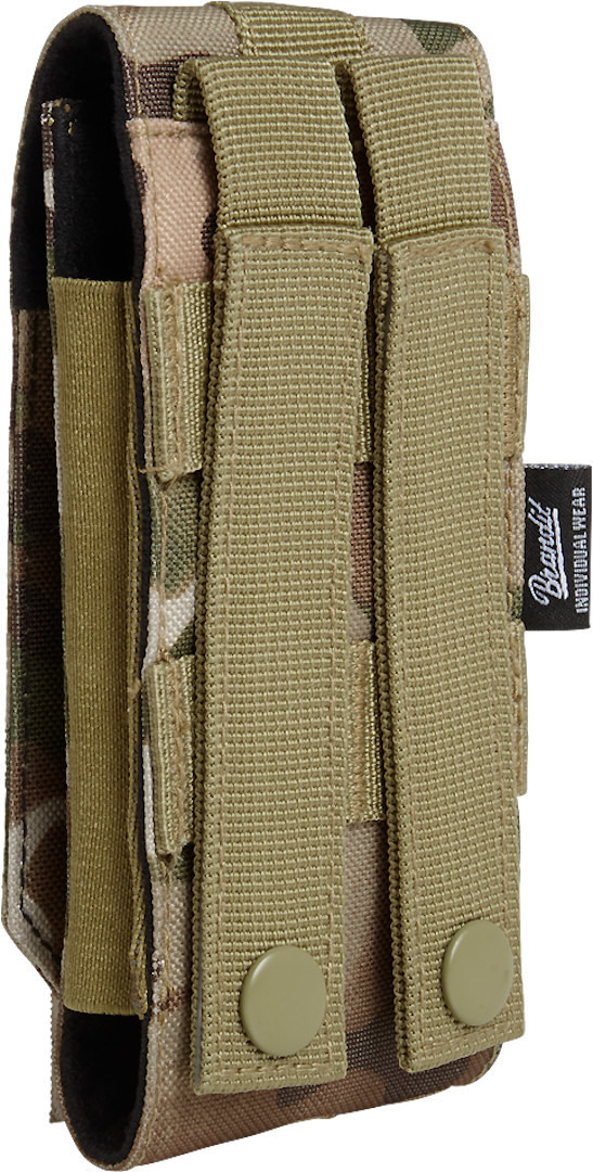 Side view of Brandit Large Molle Phone Pouch, green for Men