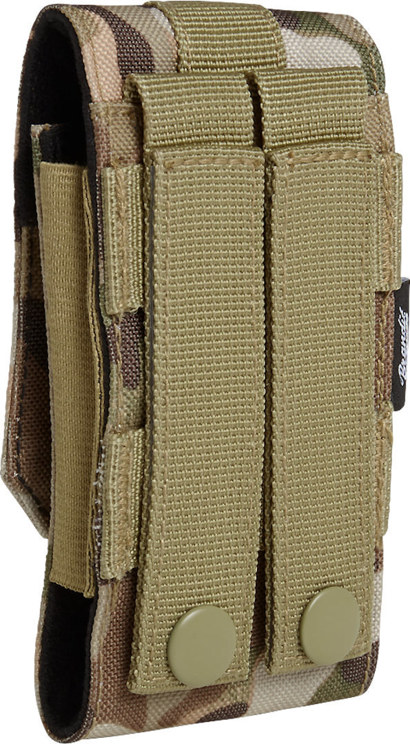 Side view of Brandit Medium Molle Phone Pouch, green for Men