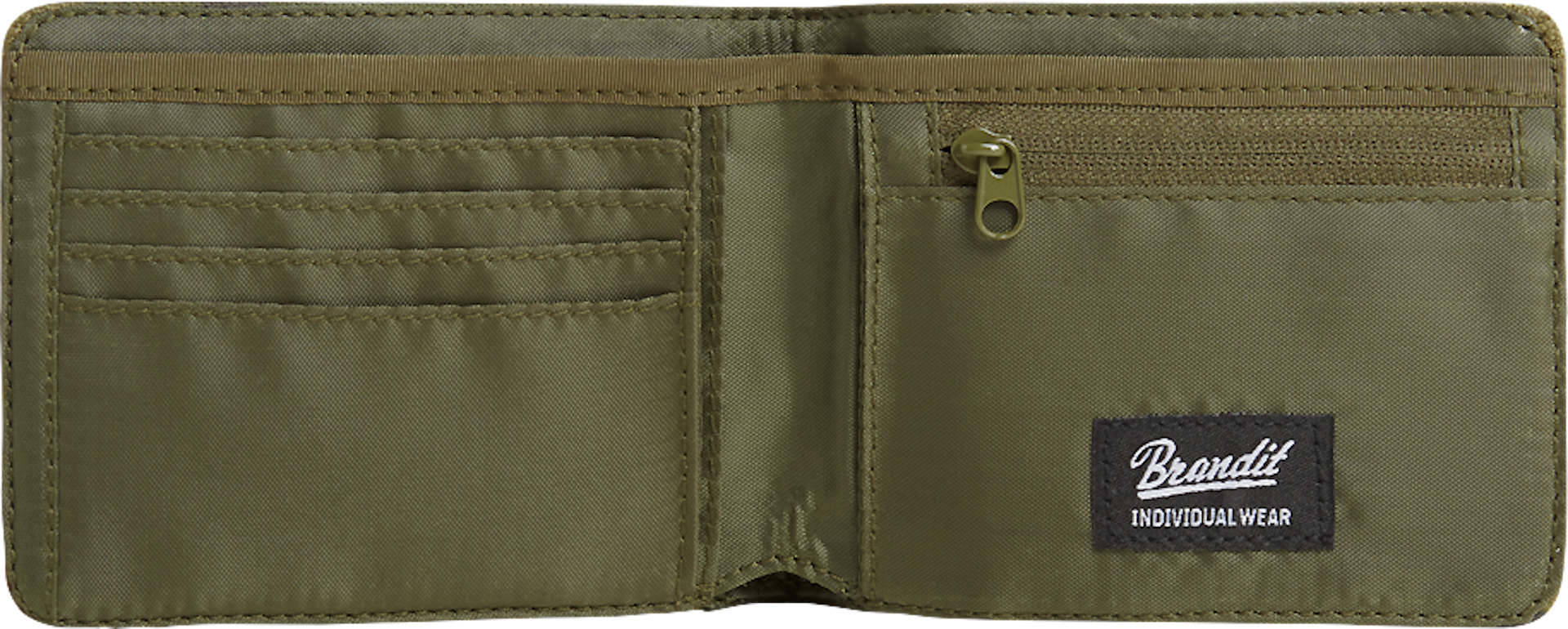 Side view of Brandit Four Wallet, green for Men
